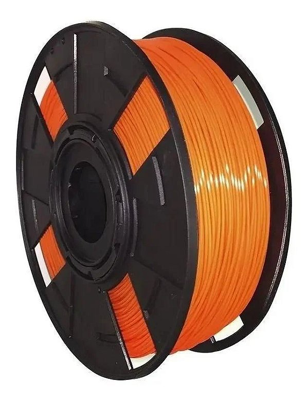 FILAMENTO 3D PLA PARA IMPRESSORA 3D 1.75MM IMPORTADO COR BRILHANTE LARANJA 1KG