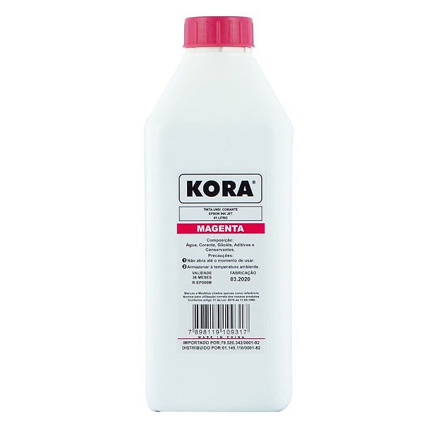 REFIL DE TINTA COMPATÍVEL COM EPSON CORANTE MAGENTA LIGHT KORA 1L