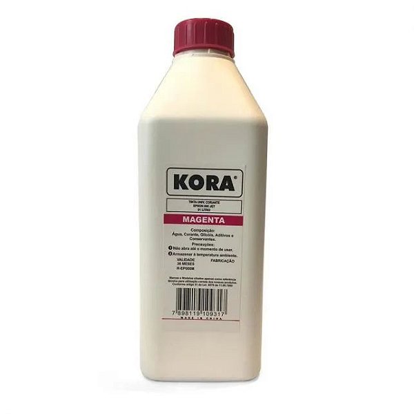 REFIL DE TINTA COMPATÍVEL COM EPSON UNIVERSAL SUBLIMÁTICA MAGENTA KORA 1L