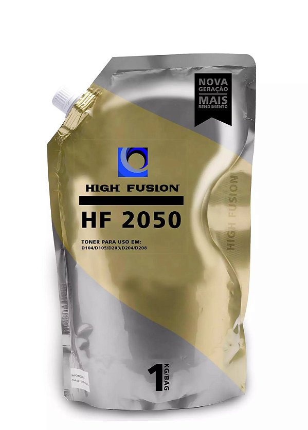 PÓ PARA TONER COMPATÍVEL COM SAMSUNG UNIVERSAL HIGH FUSION HF 2050 1KG