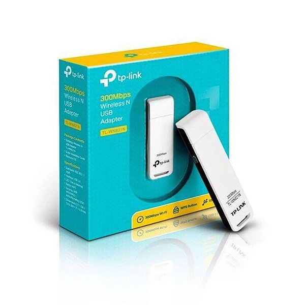 ADAPTADOR USB WIRELESS N 300mbp's TP-LINK TL-WN821N