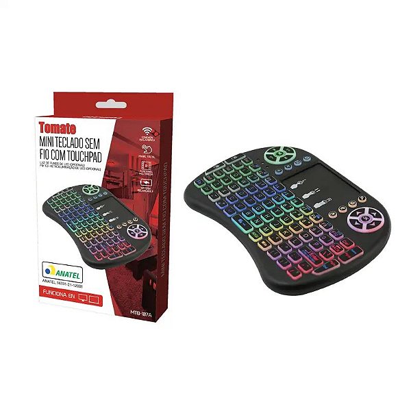 MINI TECLADO SMART COM LED TOMATE MTB-107