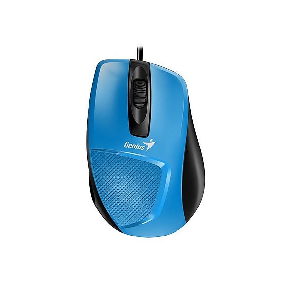MOUSE COM FIO USB 1000DPI ERGONÔMICO GENIUS DX-150X AZUL