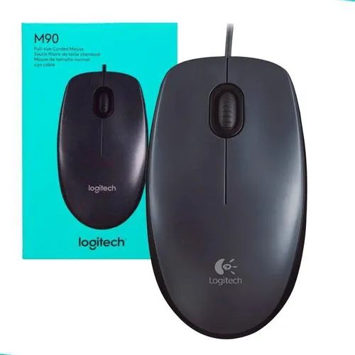 MOUSE COM FIO USB LOGITECH M90 PRETO