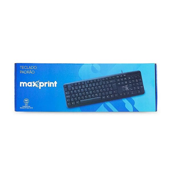 TECLADO COM FIO USB BASIC MAXPRINT 608145 PRETO