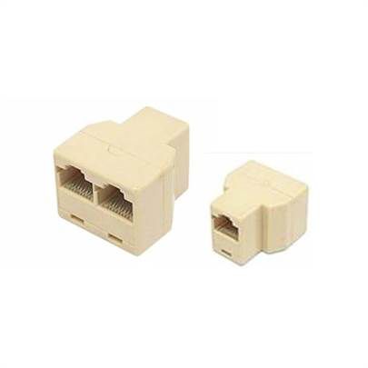 ADAPTADOR DUPLICADOR DE ENTRADA RJ-45 1 ENTRADA E 2 SAÍDAS FÊMEAS PARA CABO DE REDE CAT5E