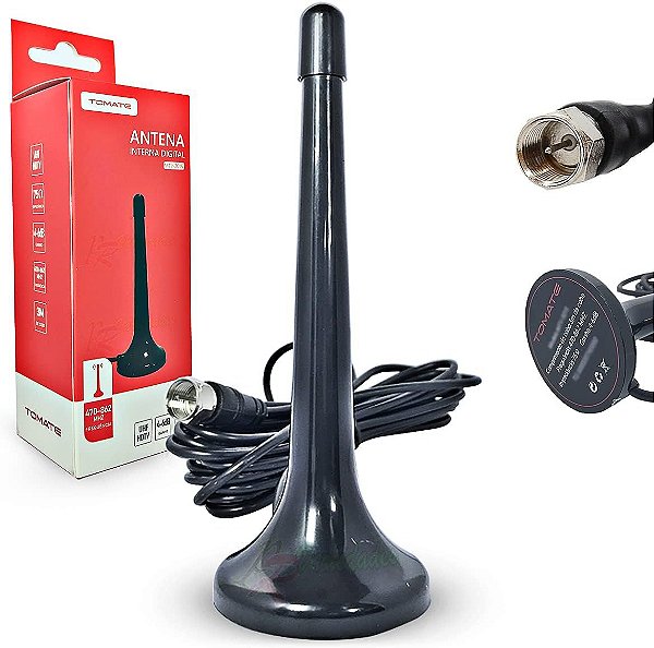 ANTENA DE TV DIGITAL HDTV/UHF/BHG INTERNA 4 A 6 DBI TOMATE MTV-3015