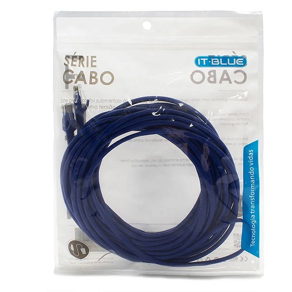 CABO DE REDE RJ45 10M IT-BLUE LE-304