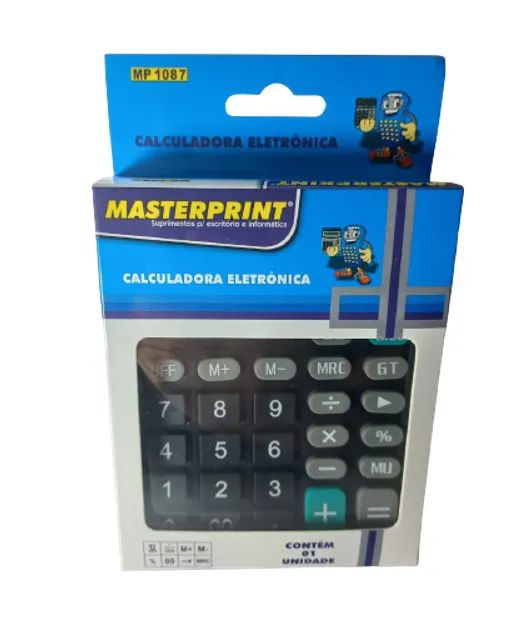 CALCULADORA DE MESA 12 DIGITOS MASTERPRINT MP-1087