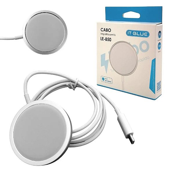 CARREGADOR MAGNÉTICO  MAGCHARGE PRO 15W SEM FIO IT-BLUE LE-850