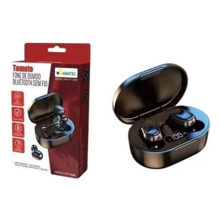 FONE DE OUVIDO BLUETOOTH 5.0 SEM FIO TOMATE MTF-8809