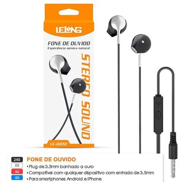 FONE DE OUVIDO LELONG LE-0222