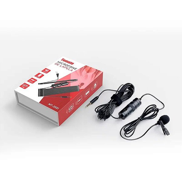 MICROFONE DE LAPELA P2 TOMATE MT-3301