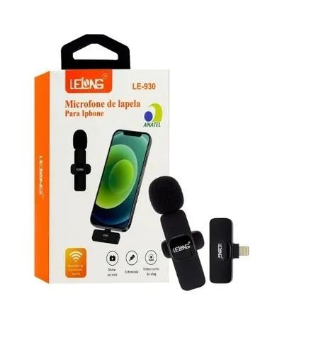 MICROFONE DE LAPELA PARA IPHONE LELONG LE-930