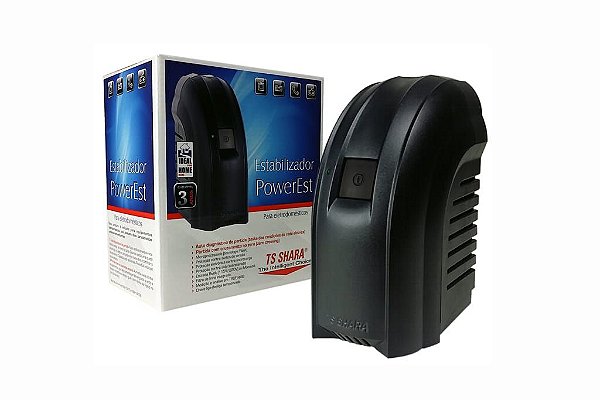 ESTABILIZADOR 300VA 115V MONOVOLT 4 TOMADAS TS SHARA POWEREST 9000