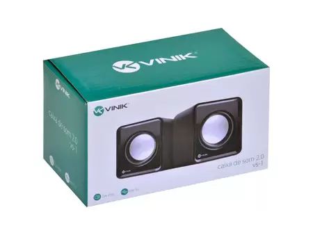 CAIXA DE SOM USB 2.0 VINIK VS-01 PRETO