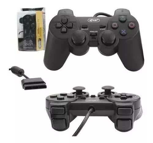 CONTROLE GAMEPAD PARA PS2 COM FIO KNUP NS2121
