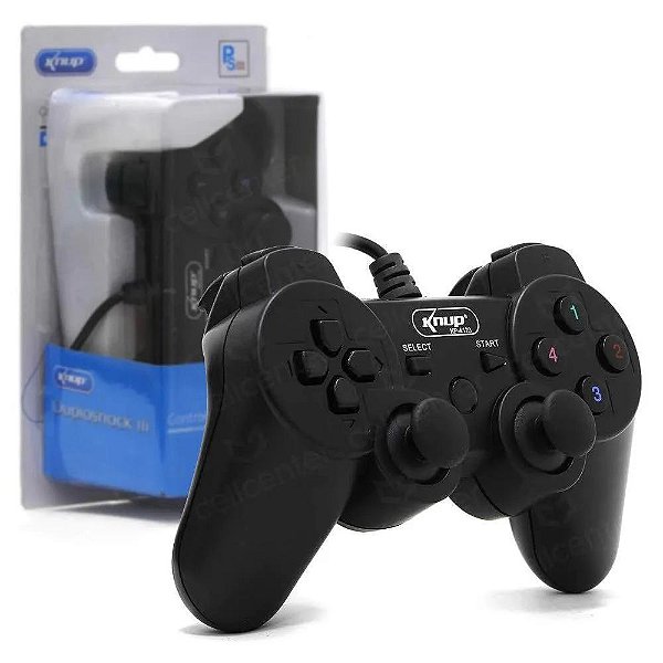 CONTROLE GAMEPAD PARA VIDEO GAME COM FIO KNUP KP4123A