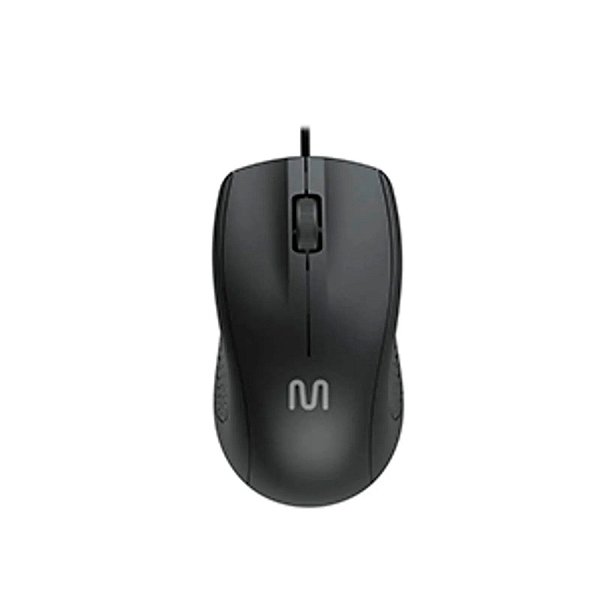 MOUSE COM FIO 1200DPI MULTILASER MF200 MO308 PRETO