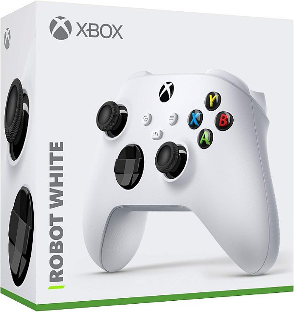 CONTROLE GAMEPAD SEM FIO ORIGINAL MICROSOFT XBOX CARBON WHITE