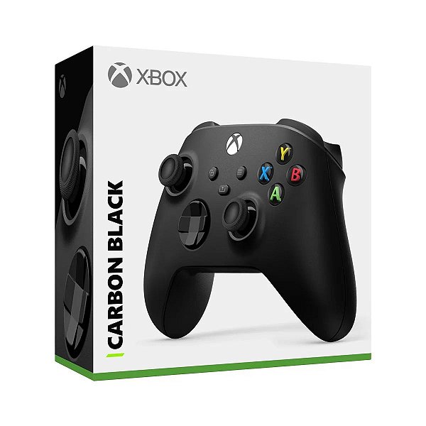 CONTROLE GAMEPAD SEM FIO ORIGINAL MICROSOFT XBOX CARBON BLACK
