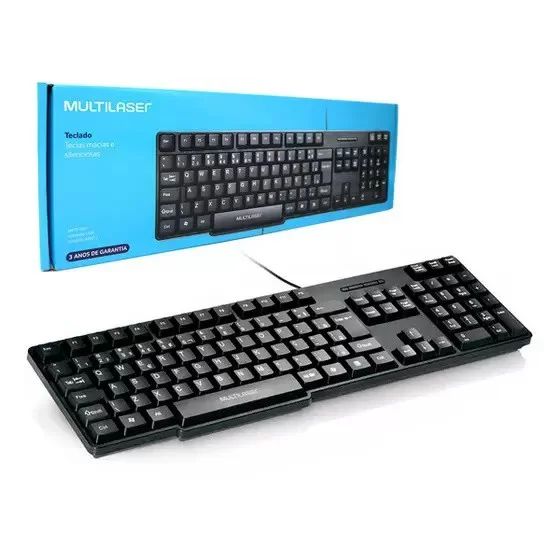 TECLADO MULTI SLIM TC213 USB PRETO