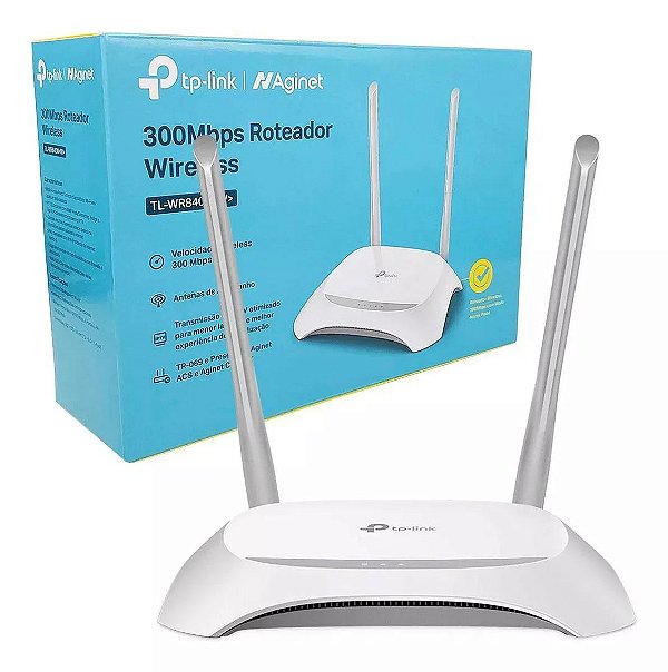 ROTEADOR WISP PRESET 300MBPS 2 ANTENAS 6.8 TP LINK TL-WR840NW