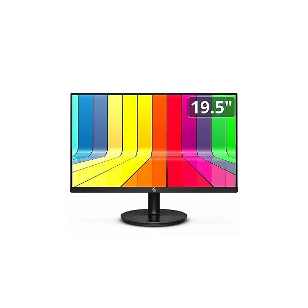 MONITOR 19.5 LED WIDESCREEN 75HZ 2MS HD HDMI VGA VESA AJUSTE DE INCLINAÇÃO 3GREEN M195WHD PRETO