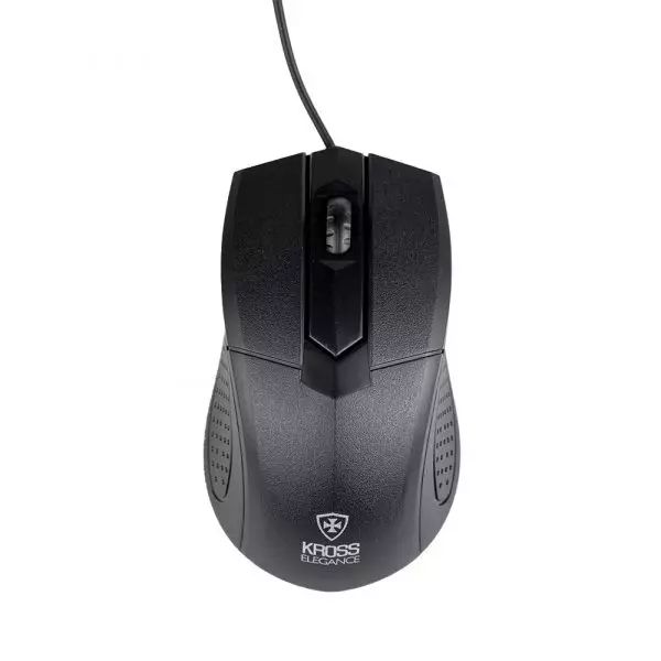 MOUSE COM FIO USB PLUG & PLAY KROSS ELEGANCE KE-M108 PRETO