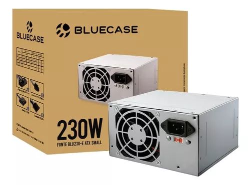FONTE DE ALIMENTAÇÃO ATX 230W SEM CABO BLUECASE BLU230