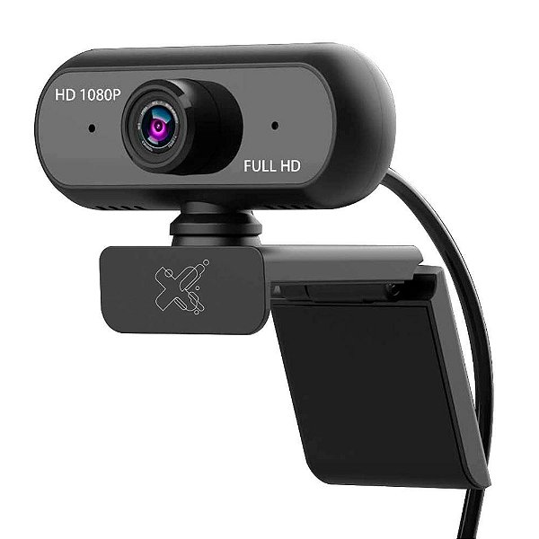 WEBCAM X-VISON HD 1920x1080p 30FPS COM MICROFONE MAXPRINT PRETO