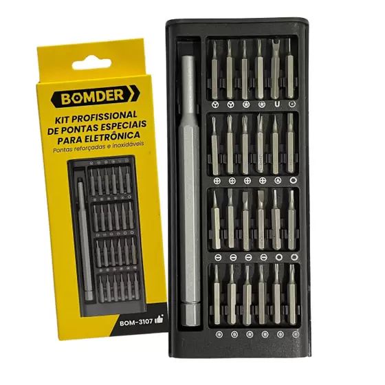 KIT PROFISSIONAL PONTAS ESPECIAS PARA ELETRONICA BOMDER BOM-3107