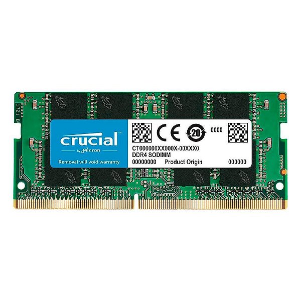 MEMÓRIA RAM CRUCIAL PARA NOTEBOOK 16GB DDR4 2666MHZ