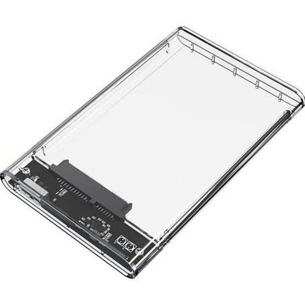 ADAPTADOR CASE PARA HD SATA 2.5'' USB 2.0 BMAX BM758 TRANSPARENTE
