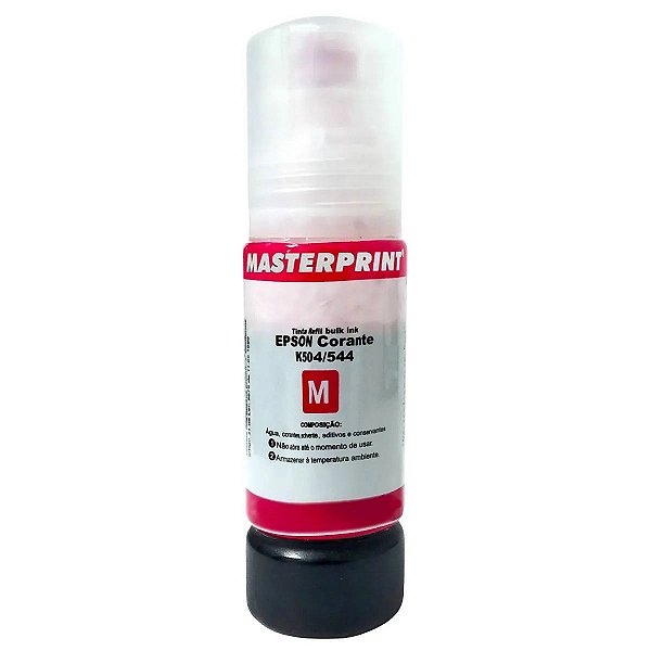 REFIL DE TINTA COMPATÍVEL COM EPSON 504 544 MAGENTA MASTERPRINT 70ML