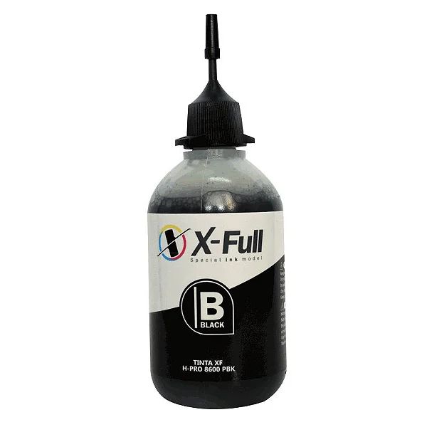 REFIL DE TINTA COMPATÍVELCOM HP PRO 8100 8600 PIGMENTADA PRETO X-FULL 100ML