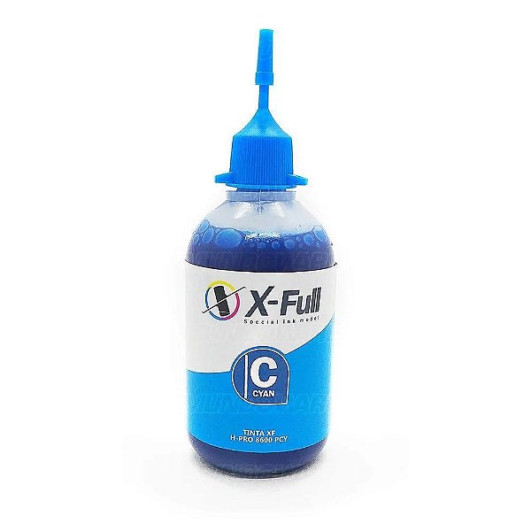 REFIL DE TINTA COMPATÍVELCOM HP PRO 8100 8600 PIGMENTADA CIANO X-FULL 100ML