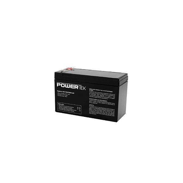 BATERIA SELADA PARA NOBREAK CHUMBO 12V 7AH POWERTEK EN013
