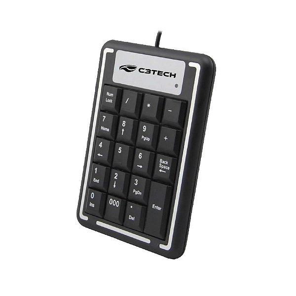 TECLADO NUMERICO USB PADRÃO C3TECH KB-11BK PRETO