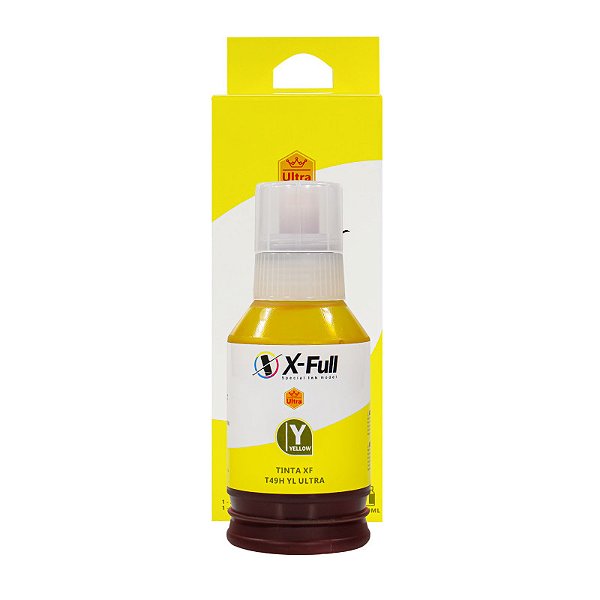 REFIL DE TINTA COMPATÍVEL COM EPSON T49H CORANTE ULTRA AMARELO X-FULL 140ML