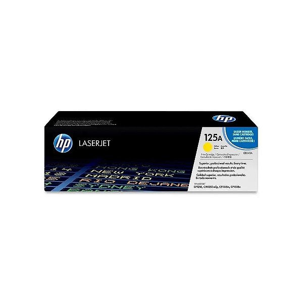 TONER ORIGINAL HP CB542A 125A AMARELO 2.2K