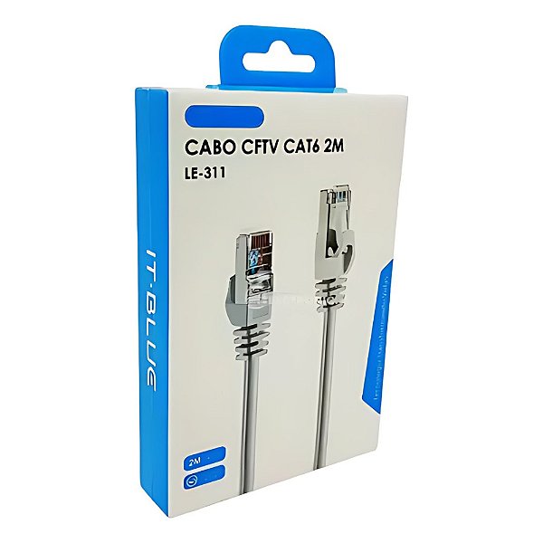 CABO DE REDE CAT6 RJ45 2M IT-BLUE LE-311