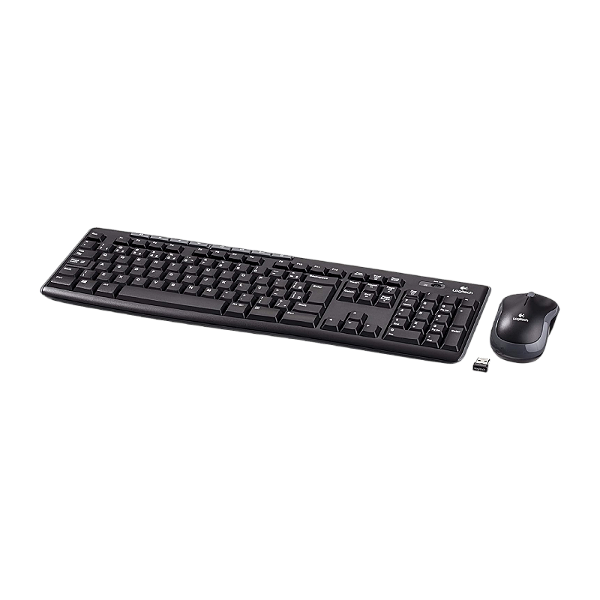KIT TECLADO E MOUSE MULTIMíDIA SEM FIO MK270 LOGITECH PRETO