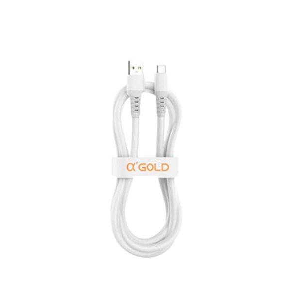 CABO DE DADOS USB TIPO C 5A 1M CB953 A'GOLD BRANCO
