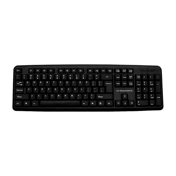 TECLADO OFFICE COM FIO CM20 CHINAMATE PRETO
