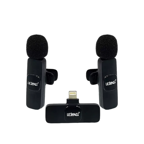 MICROFONE DE LAPELA SEM FIO LIGHTNING IPHONE LE932 LELONG