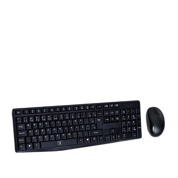 KIT TECLADO E MOUSE SEM FIO 2.4G ATECK RF MAXPRINT PRETO