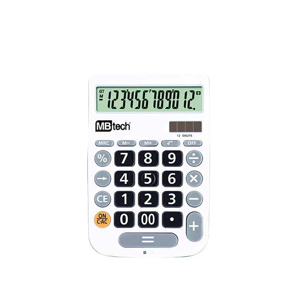 CALCULADORA ELETRÔNICA 12 DIGITOS GB54456 MB TECH