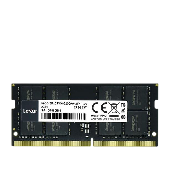 MEMÓRIA RAM LEXAR 32GB DDR4 3200MHZ NOTEBOOK LD4AS032G-B3200GSST