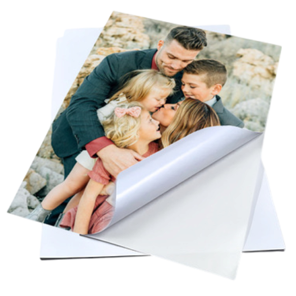 PAPEL FOTO ADESIVO GLOSSY A4 115G MASTERPRINT COM 50 FOLHAS